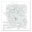 Love You Forever Flowers 16x16 Canvas Wall Art