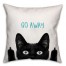 Go Away Cat 18x18 Spun Poly Pillow
