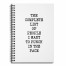Complete List 6x8 Ruled Spiral Notebook