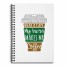 My Hero Makes My Coffee 6x8 Ruled Spiral Notebook
