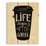 Life Begins After Coffee 10.5x14 Pallet Wood Art