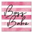 Boss Babe 16x16 Canvas Wall Art