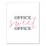 Office Sweet Office 11x14 Canvas Wall Art