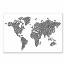 Black Dots Map 24x36 Canvas Wall Art