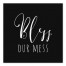 Bless Our Mess 12x12 Canvas Wall Art