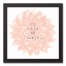 No Rain, No Flowers 12x12 Black Framed Canvas