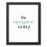 Be Awesome Today 11x14 Black Framed Canvas