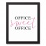 Office Sweet Office 11x14 Black Framed Canvas