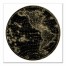 Globe Circle Print 2 24x24 Canvas Wall Art