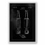 Beer Bottle Patent 1934 20x30 Black Floating Framed Canvas