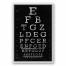 Vintage Eye Chart 20x30 Black Floating Framed Canvas
