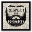 Respect the Beard 16x16 Black Floating Framed Canvas