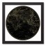 Globe Circle Print 3 12x12 Black Framed Canvas