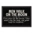 Men Walk on the Moon Headline 12x18 Black Framed Canvas