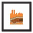 NYC Silhouette 12x12 Black Framed Canvas