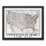 United States of America 16x20 Black Framed Canvas
