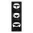 Vintage Shirt Collars Diagram 12x36 Canvas Wall Art