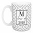 Gray Ikat Graduation Class 15 oz Personalized Mug