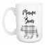 Mama Bear Gray Plaid 15 oz Mug