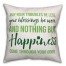 Buffalo Check Irish Blessing 18x18 Spun Poly Pillow