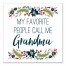 My Favorite People Call Me Grandma 12x12 Canvas Wall Art