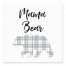 Mama Bear Gray Plaid 6x6 Tabletop Canvas