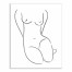 Simplified Nude Woman 16x20 Canvas Wall Art