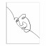 Single Line Beauty 8x10 Canvas Wall Art