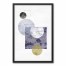 Echo of Dreams Geometric Abstract 20x30 Black Framed Canvas