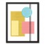 The Rejected Plan Geometric Abstract 16x20 Black Framed Canvas