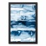 Ebb and Flow Watercolor Abstract 12x18 Black Framed Canvas
