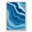 Approach and Echo Geode Abstract 30x40 White Floating Framed Canvas