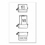 Toilet Paper Etiquette 12x18 Canvas Wall Art