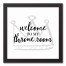Welcome To My Throne Room 12x12 Black Framed Canvas