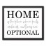 Home Is The Place 16x20 Black Framed Canvas