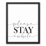 Please Stay Awhile 16x20 Black Framed Canvas