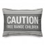 Caution Free Range Children 14x20 Spun Poly Pillow