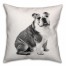 Bulldog Sketch 18x18 Poly Twill Pillow