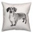 Dachshund Sketch 18x18 Poly Twill Pillow