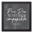 Para Dios No Hay Nada Imposible 12x12 Black Framed Canvas