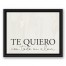 Te Quiero 11x14 Black Floating Framed Canvas
