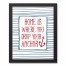 Home Is Where You Drop Your Anchor 11x14 Black Framed Canvas