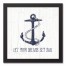 Let Your Dreams Set Sail 12x12 Black Framed Canvas
