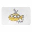 Yellow Submarine 34x21 Bath Mat