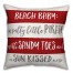 Beach Baby Red Stripes 16x16 Spun Poly Pillow