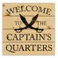 Welcome To The Captain's Quarters 14x14 Pallet Wood Art