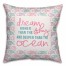 Dream Higher than the Sky and Deeper than the Ocean, Fish 16x16 Spun Poly Pillow