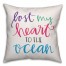 Lost my Heart to the Ocean 16x16 Spun Poly Pillow
