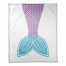 Mermaid Tail 50x60 Coral Fleece Blanket