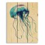 Watercolor Jellyfish 10.5x14 Pallet Wood Art
